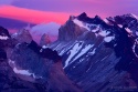 Luces del alba sobre el Paine